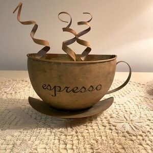 ☕️ Metal Wall Art Espresso Piece ☕️